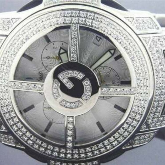 New 50 CENT G-Unit Watch GS26B - 44mm 3.00CT Diamond white Face